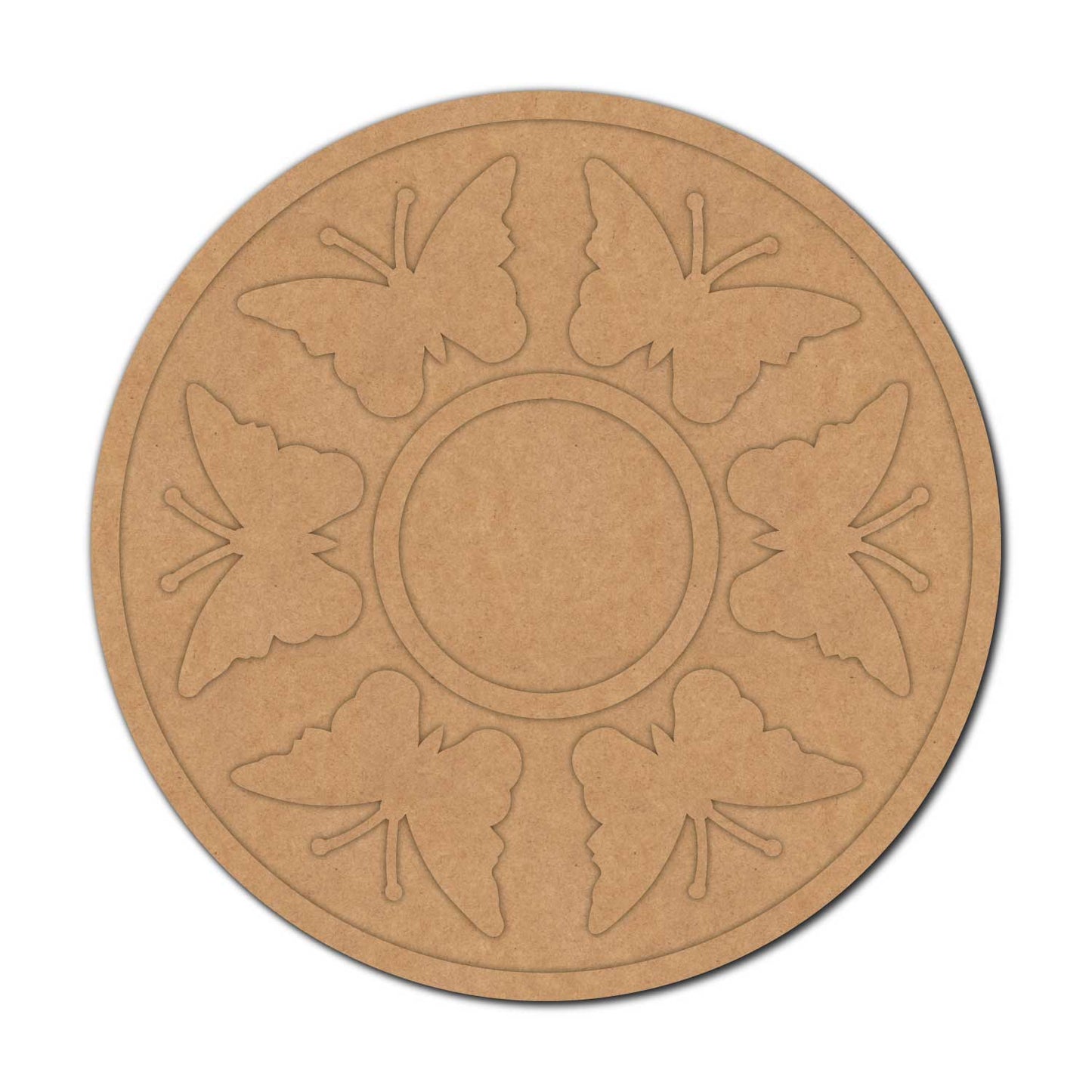 Butterfly Diya Tealight Holder MDF Design 1