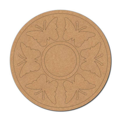 Butterfly Diya Tealight Holder MDF Design 1