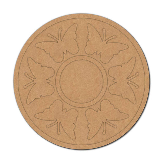 Butterfly Diya Tealight Holder MDF Design 1