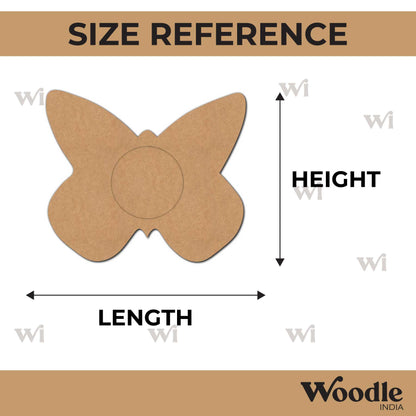 Butterfly Diya Tealight Holder MDF Design 2