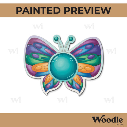 Butterfly Diya Tealight Holder Pre Marked MDF Design 1