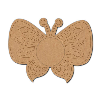 Butterfly Diya Tealight Holder Pre Marked MDF Design 1
