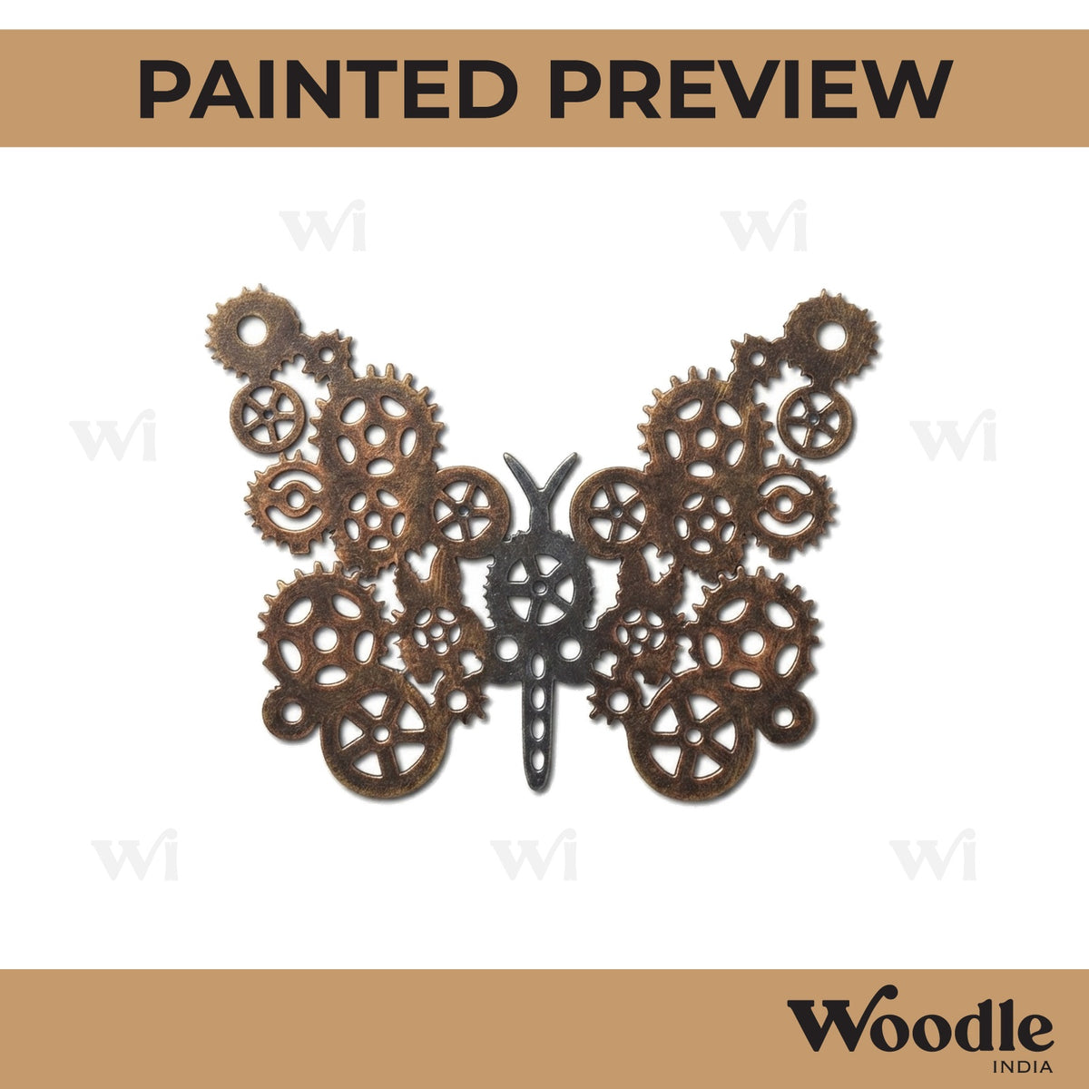 Butterfly Mechanical Cutout MDF Design 1