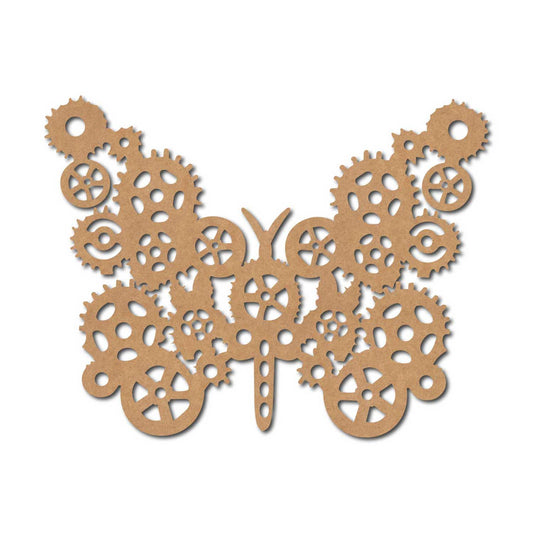 Butterfly Mechanical Cutout MDF Design 1