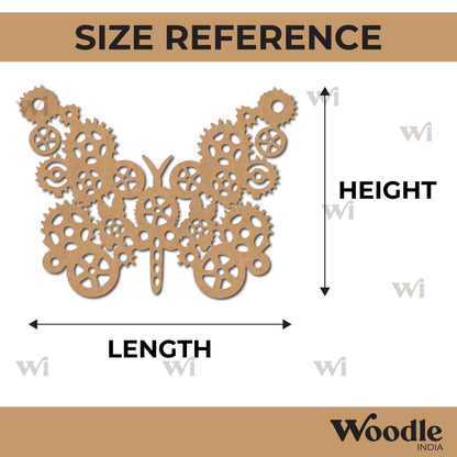 Butterfly Mechanical Cutout MDF Design 1