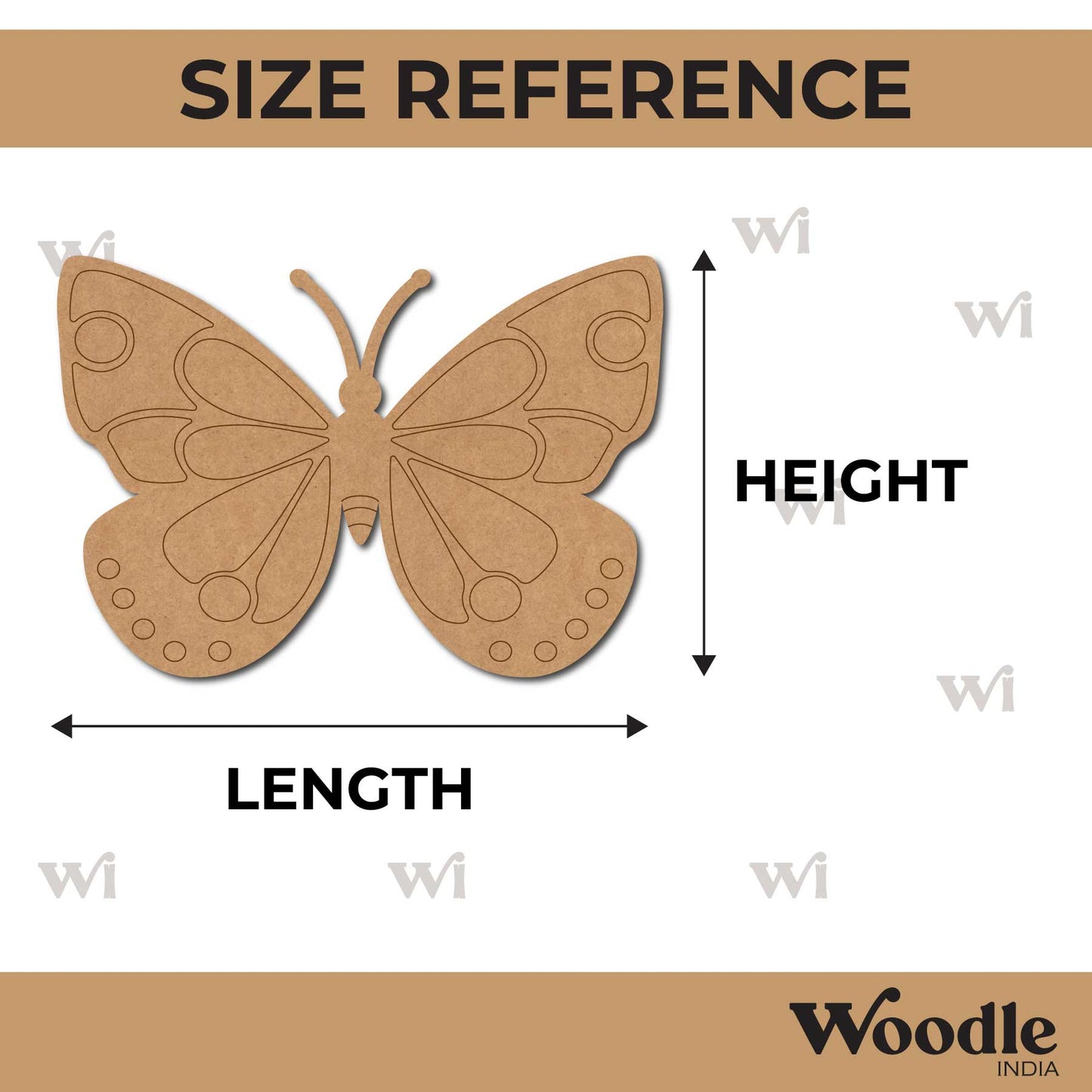 Butterfly Pre Marked MDF Design 10