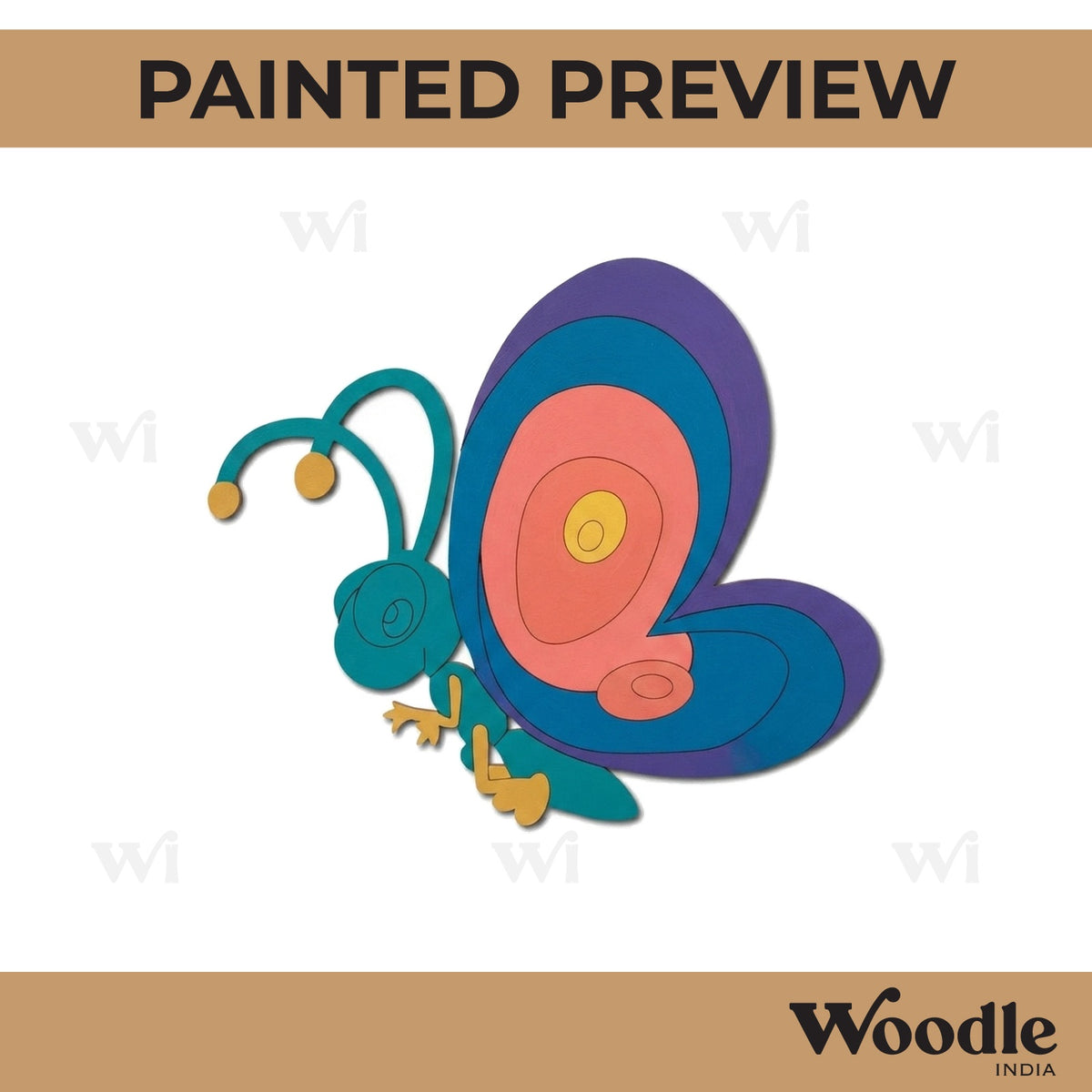Butterfly Pre Marked MDF Design 11
