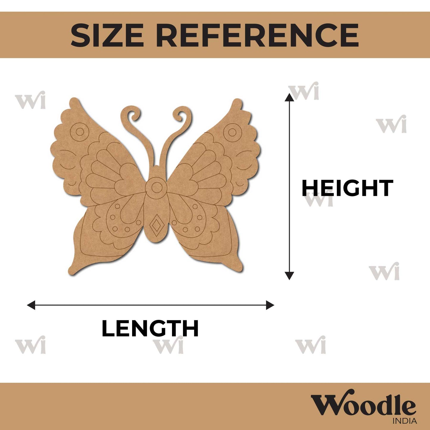 Butterfly Pre Marked MDF Design 15