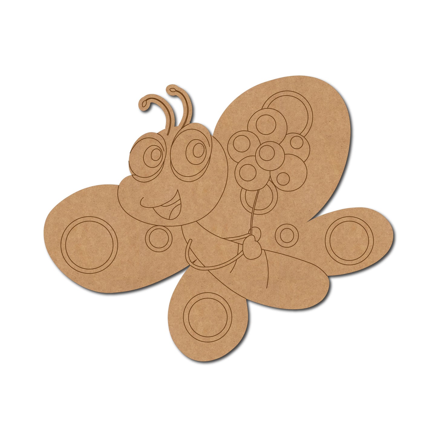 Butterfly Pre Marked MDF Design 3