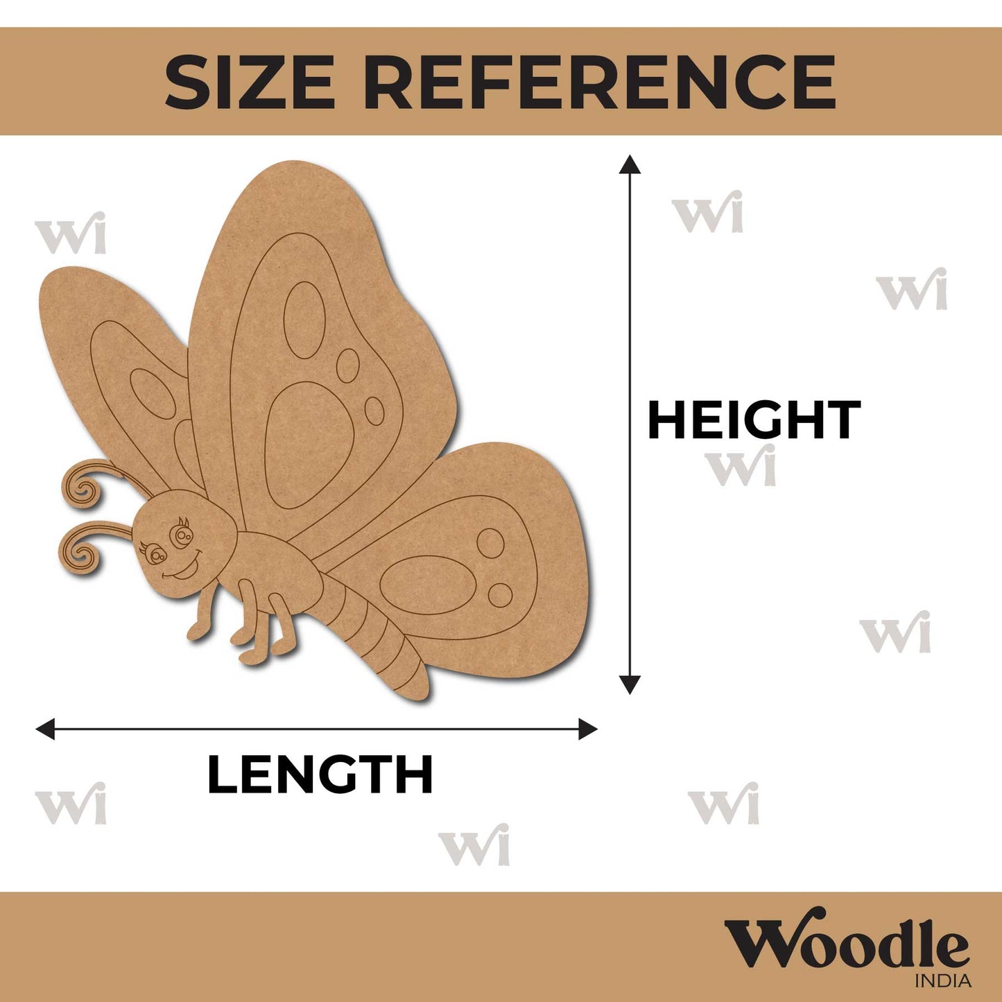 Butterfly Pre Marked MDF Design 6