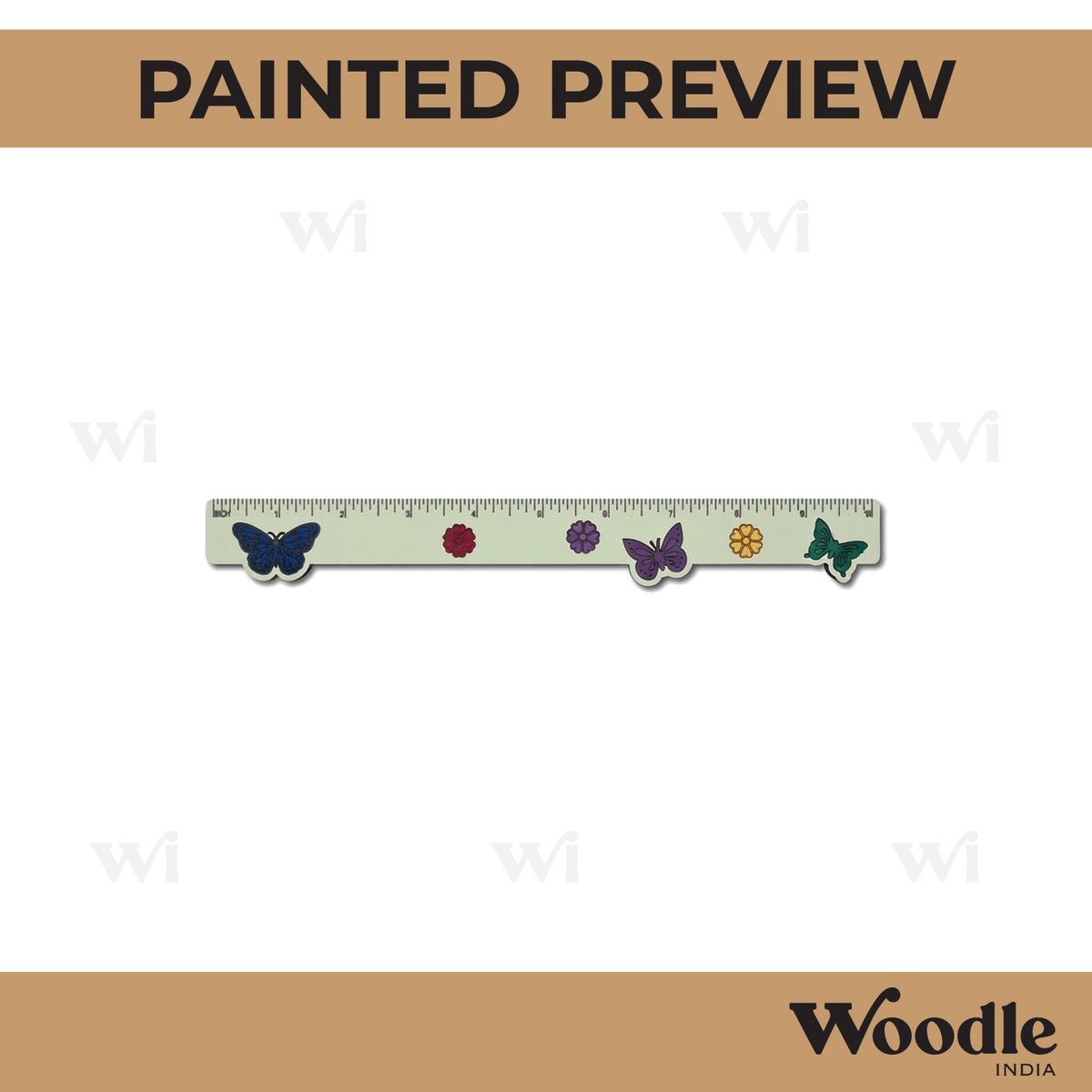 Butterfly Ruler Scale MDF Design 1