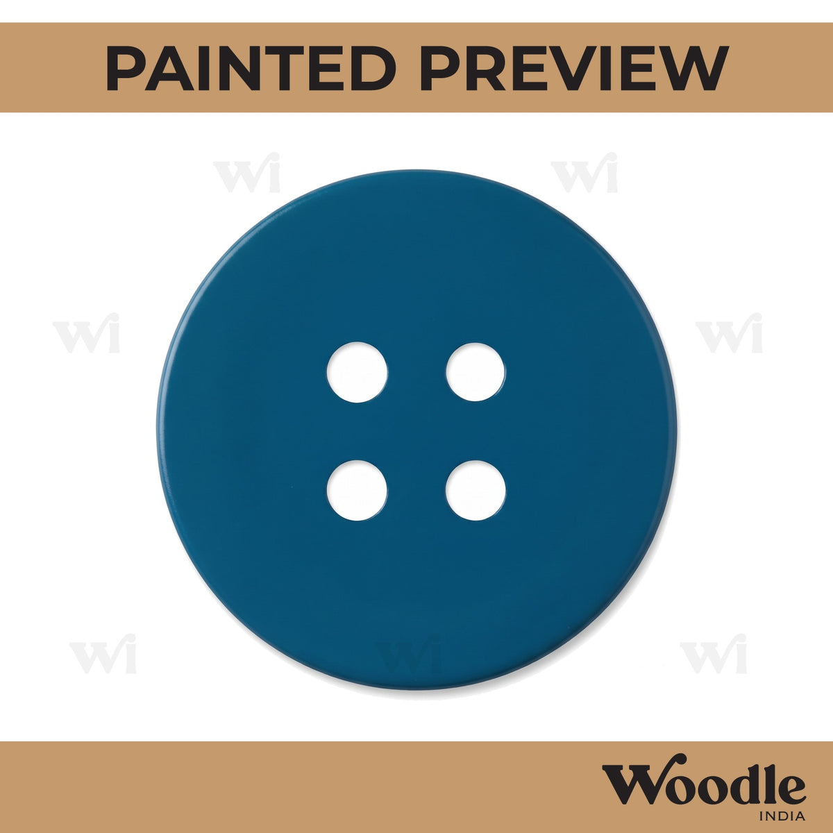 Button Cutout MDF Design 1