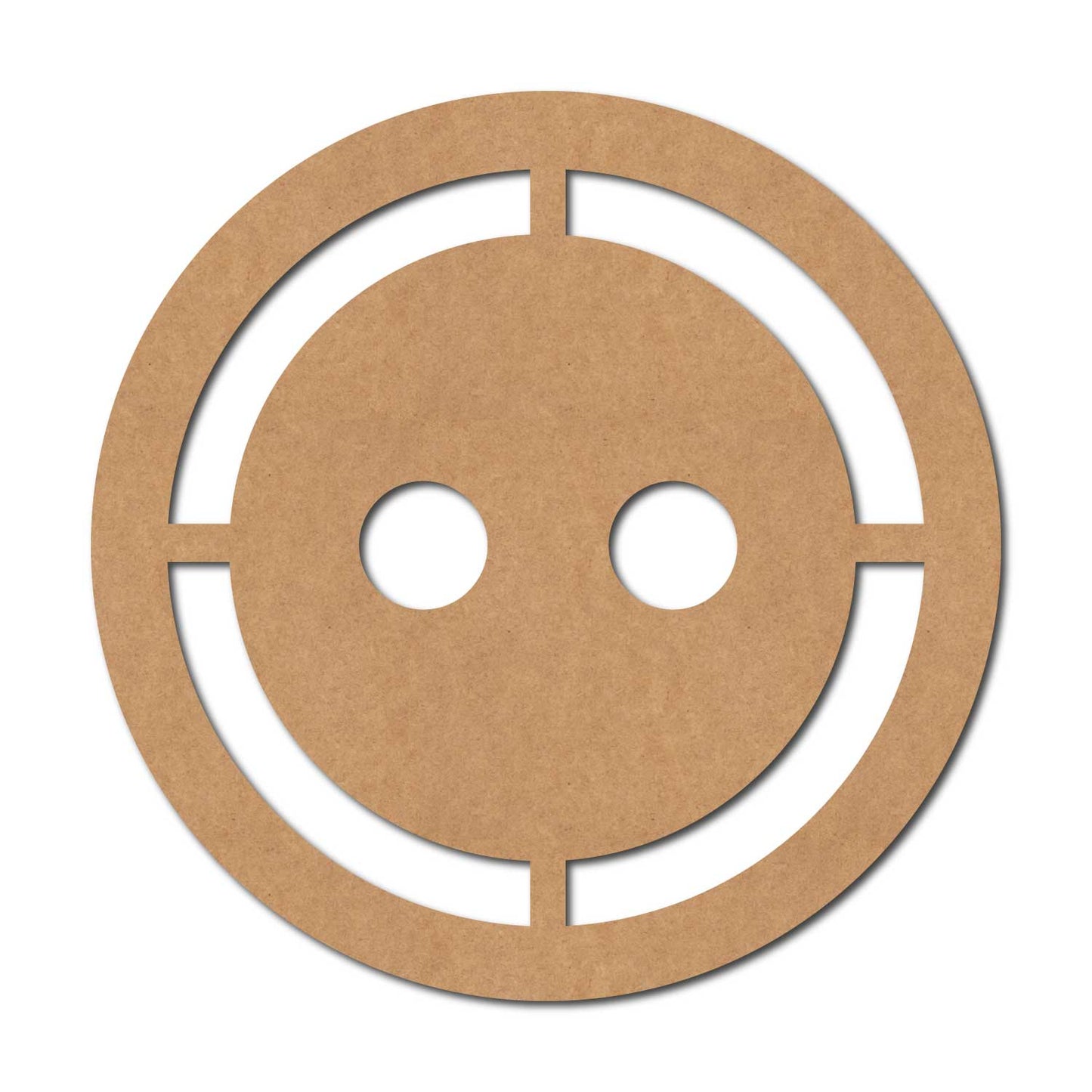 Button Cutout MDF Design 2
