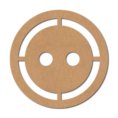 Button Cutout MDF Design 2