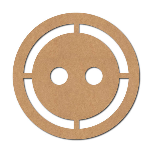Button Cutout MDF Design 2