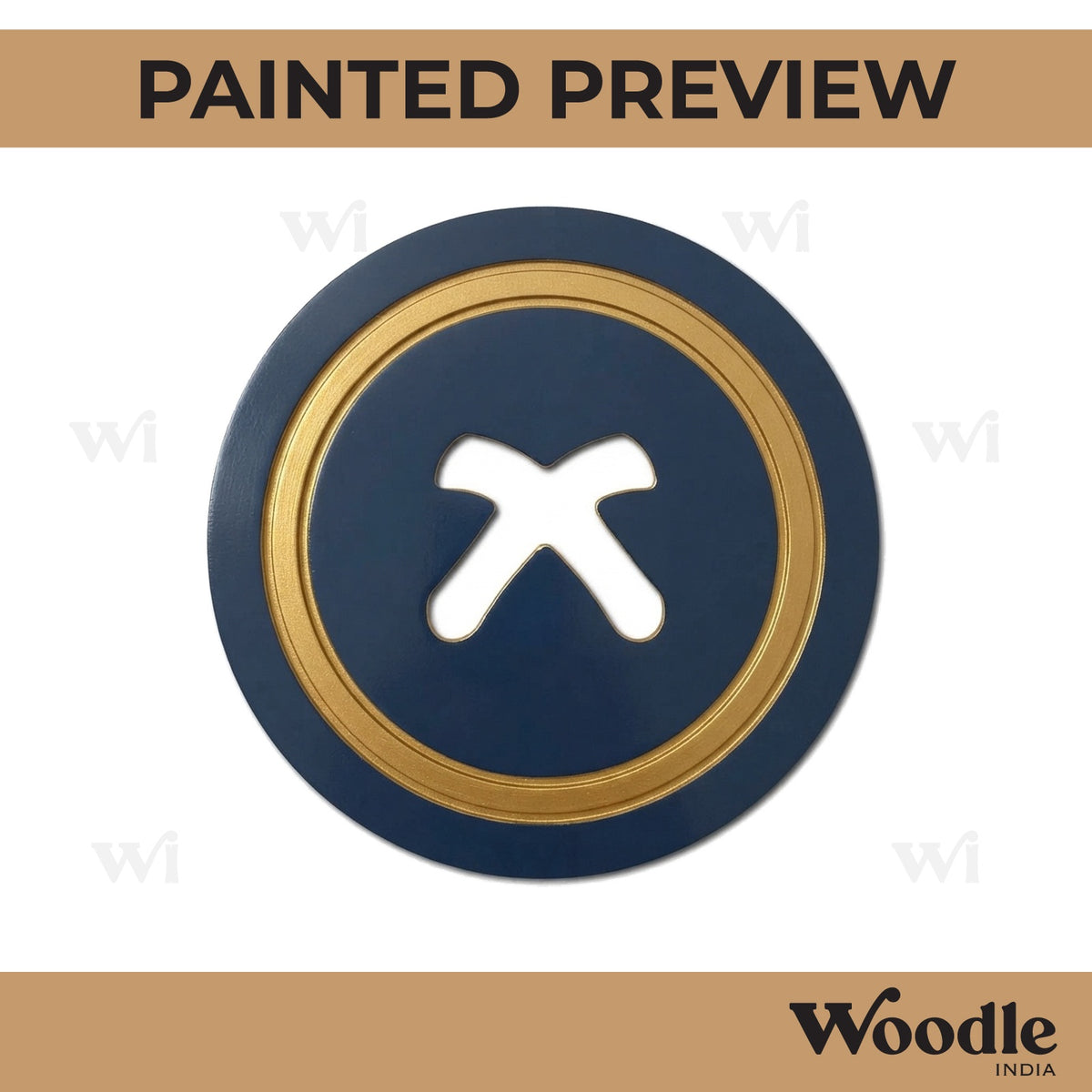 Button Pre Marked MDF Design 3