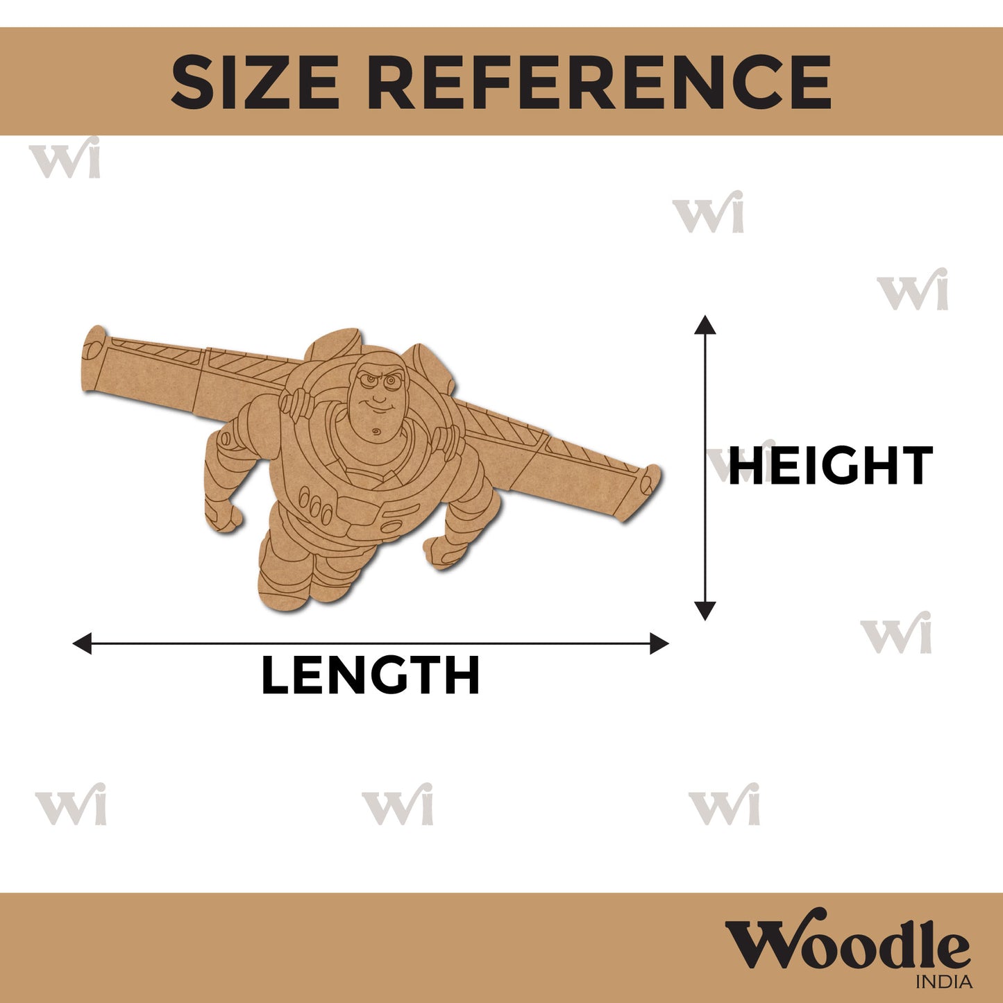 Buzz Lightyear Toy Story Pre Marked MDF Design 1