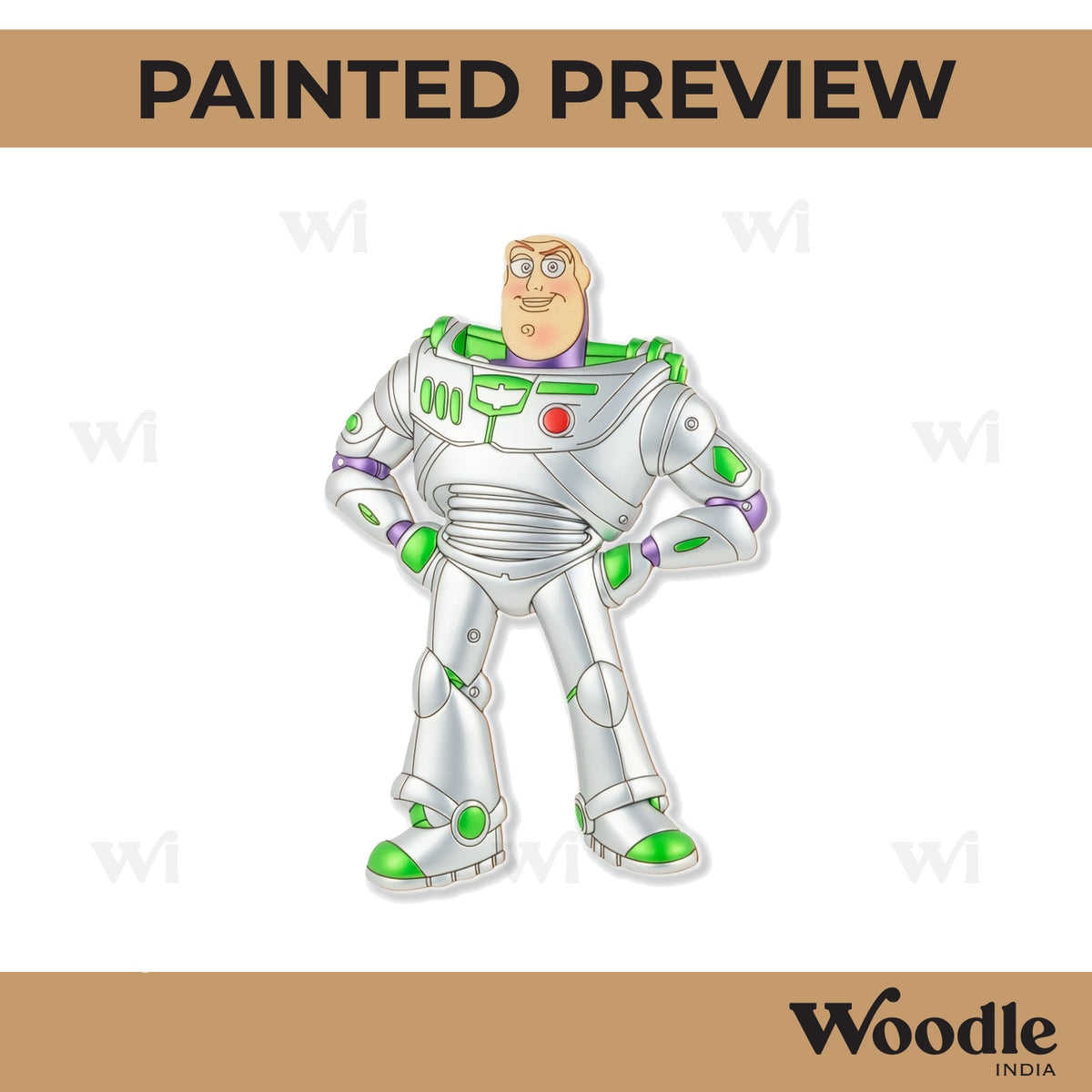 Buzz Lightyear Toy Story Pre Marked MDF Design 2