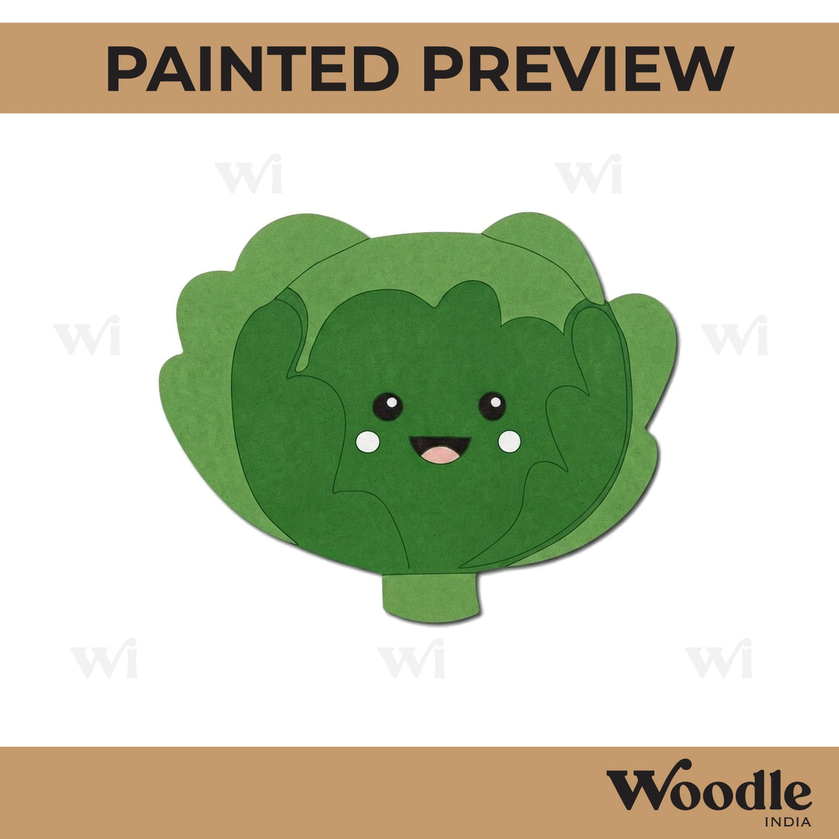 Cabbage Pre Marked MDF Design 1