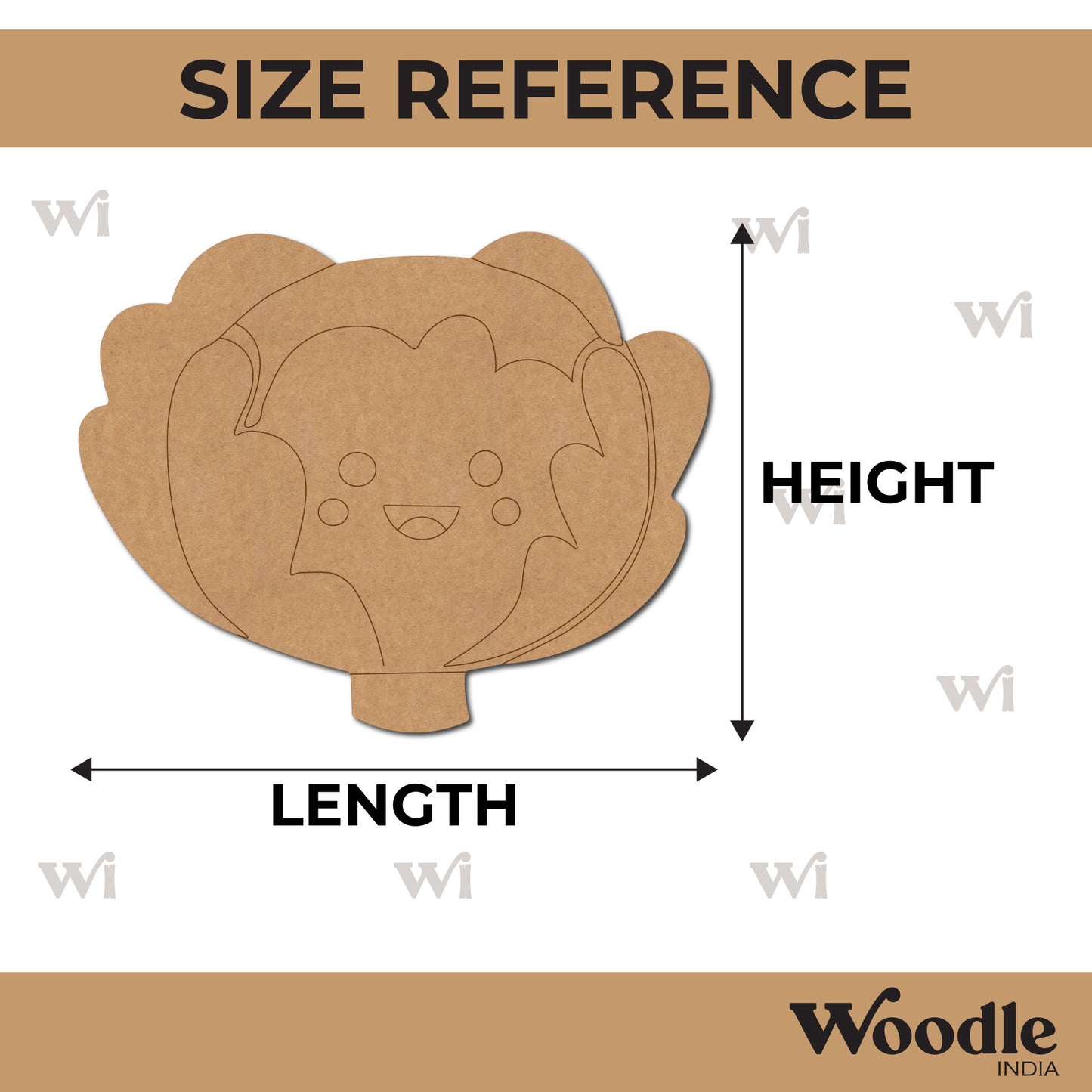 Cabbage Pre Marked MDF Design 1