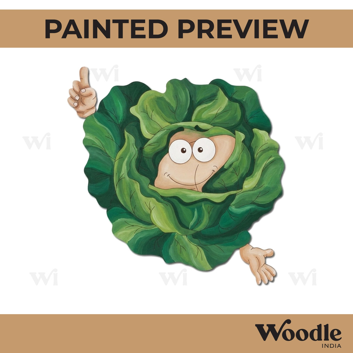 Cabbage Pre Marked MDF Design 3