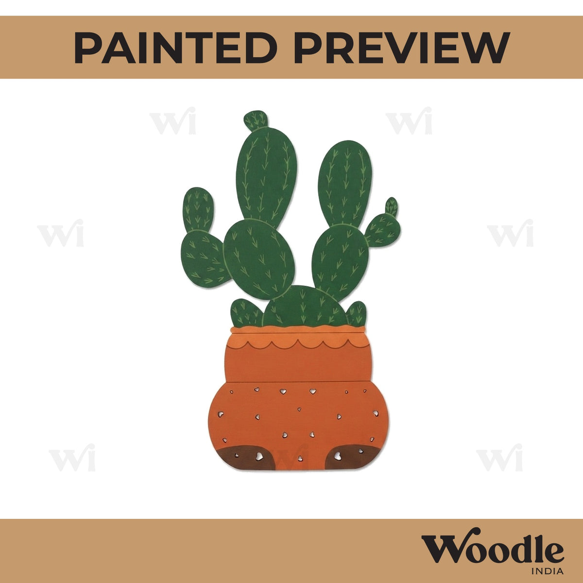 Cactus Pre Marked MDF Design 1