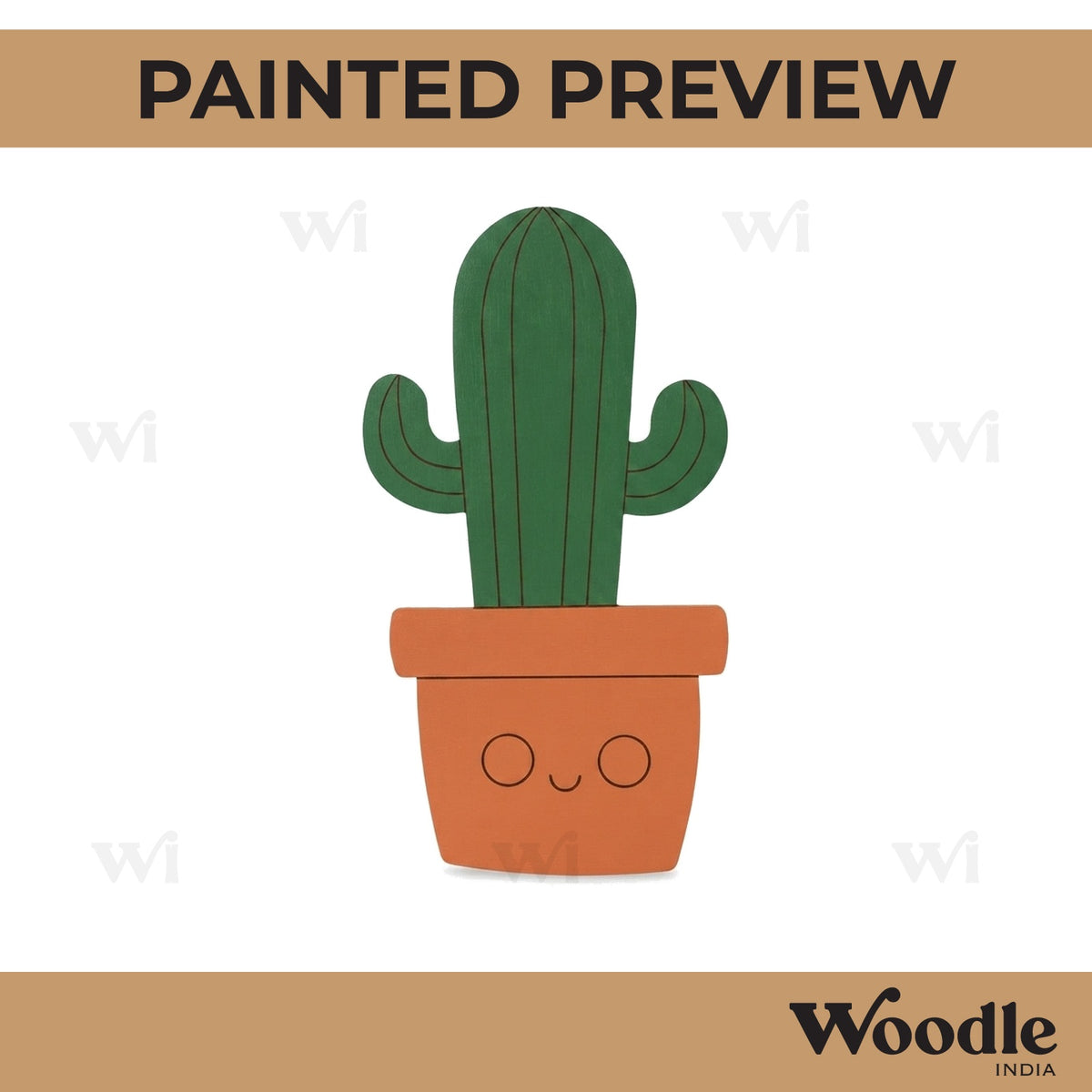 Cactus Pre Marked MDF Design 16