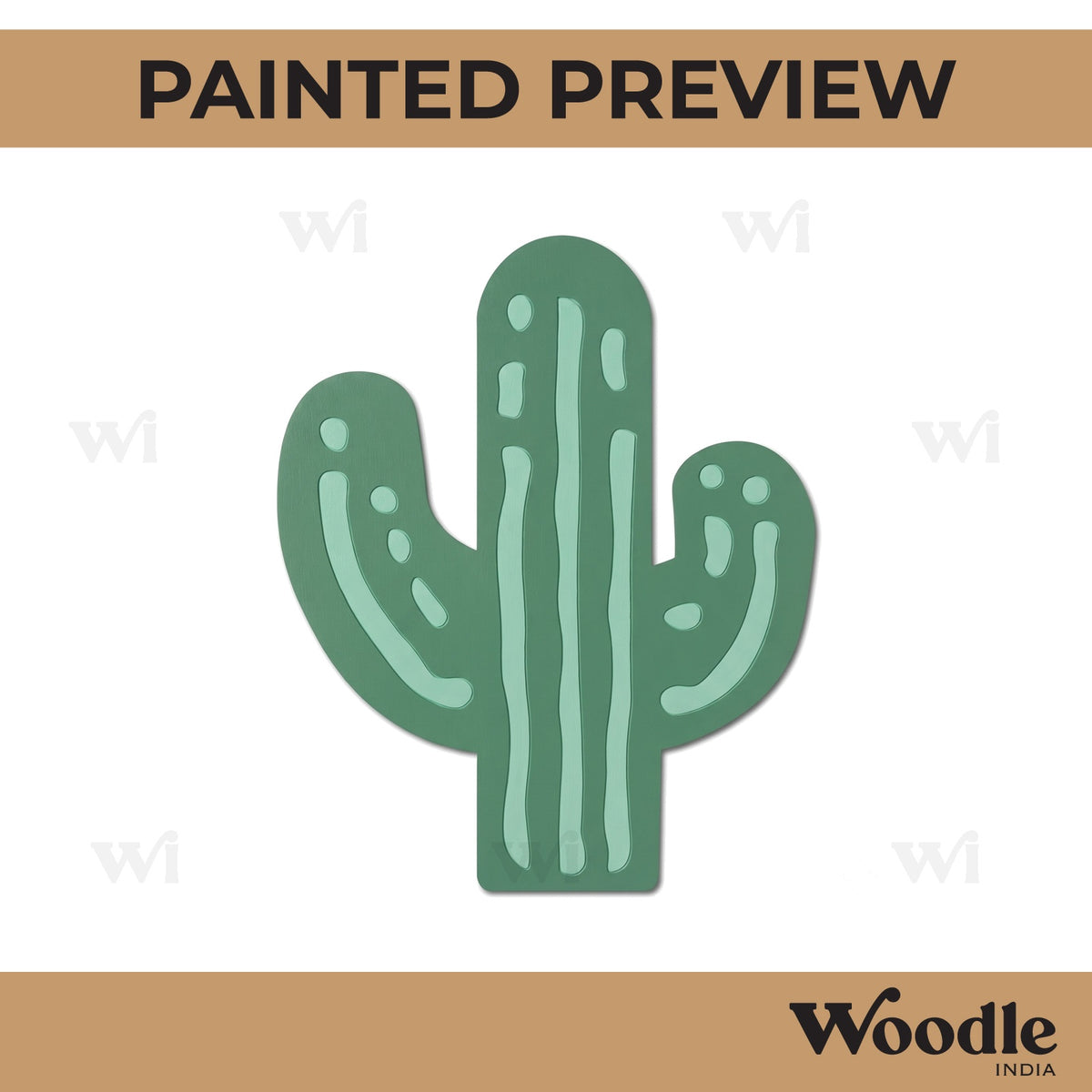 Cactus Pre Marked MDF Design 4