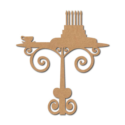 Cake On Table Cutout MDF Design 1