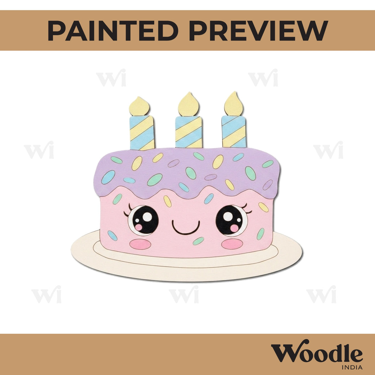 Cake Pre Marked MDF Design 1