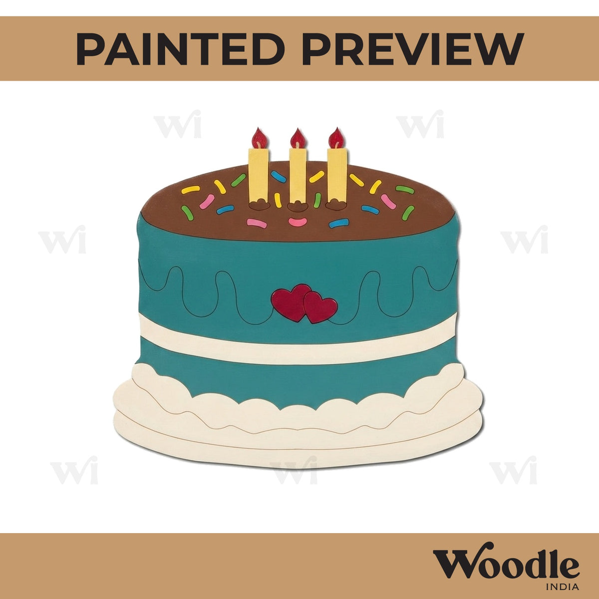 Cake Pre Marked MDF Design 2