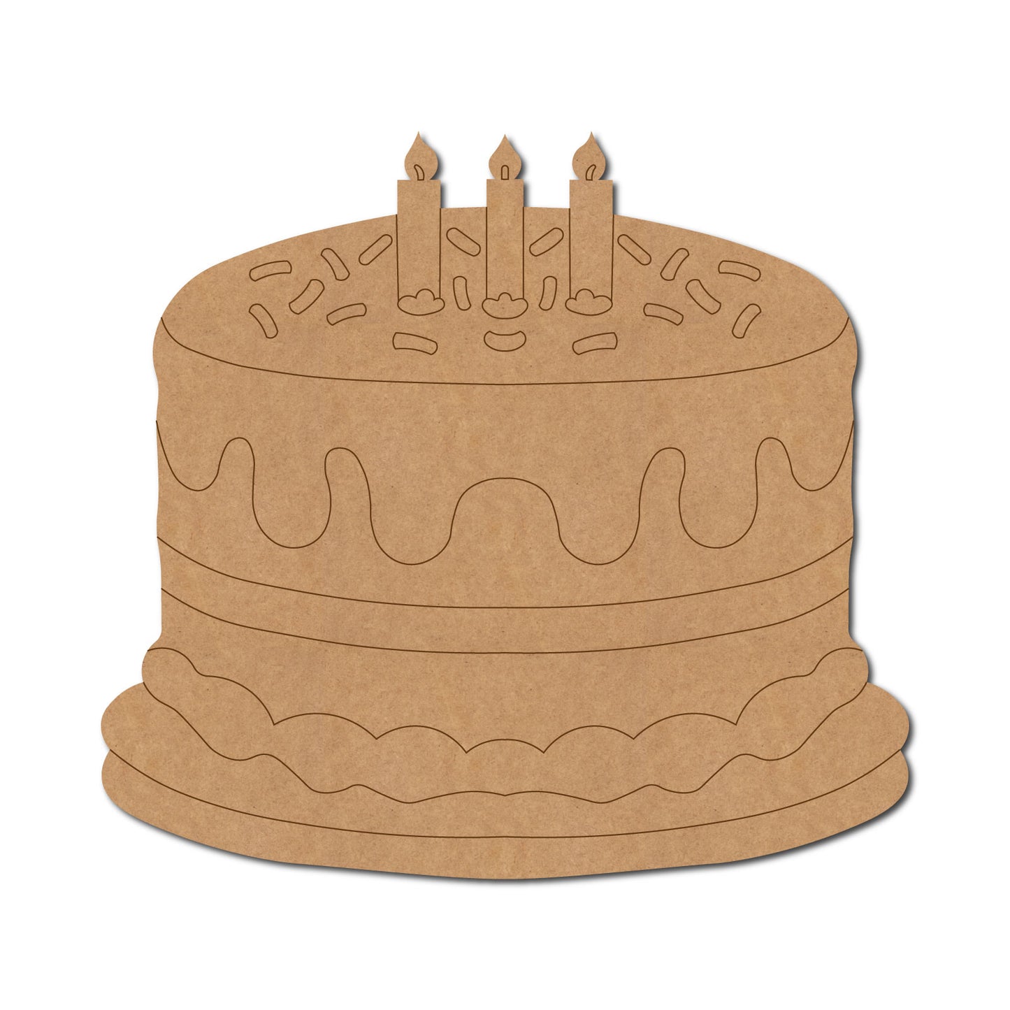 Cake Pre Marked MDF Design 2