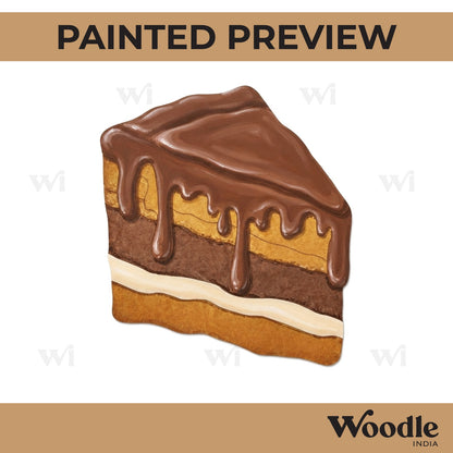 Cake Slice Pre Marked MDF Design 1