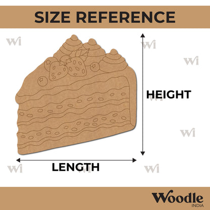 Cake Slice Pre Marked MDF Design 2