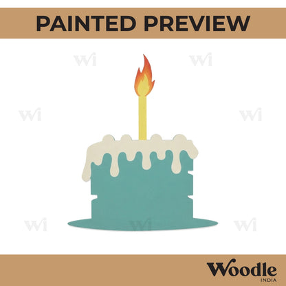 Cake Cutout MDF Design 1