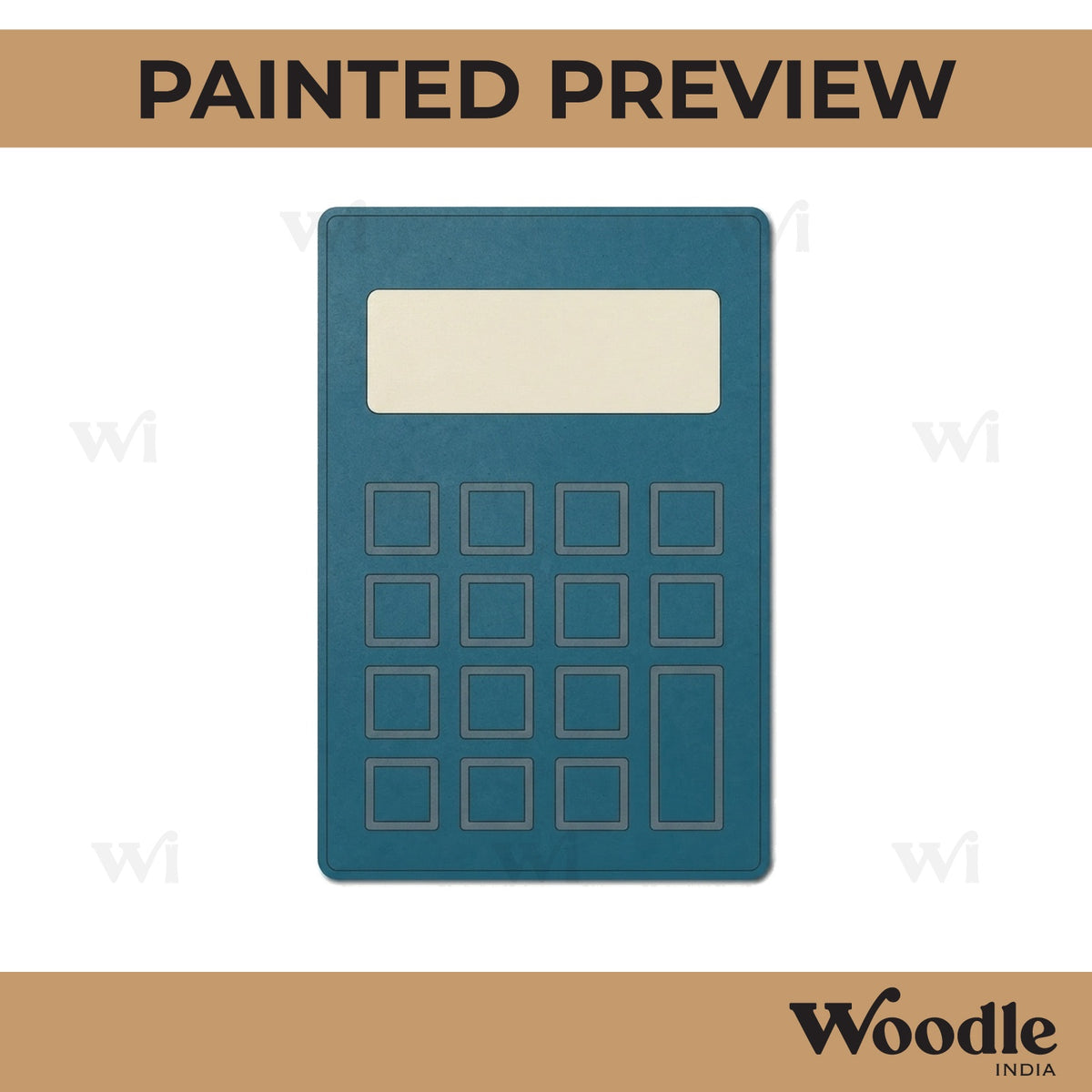 Calculator Pre Marked MDF Design 1