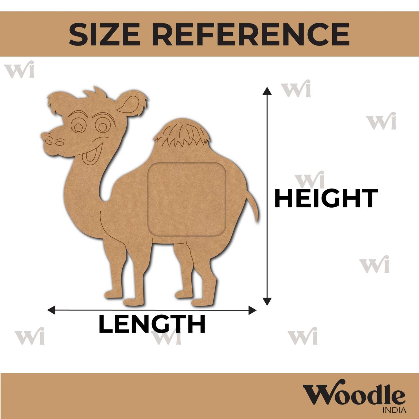 Camel Frame Pre Marked MDF Design 1