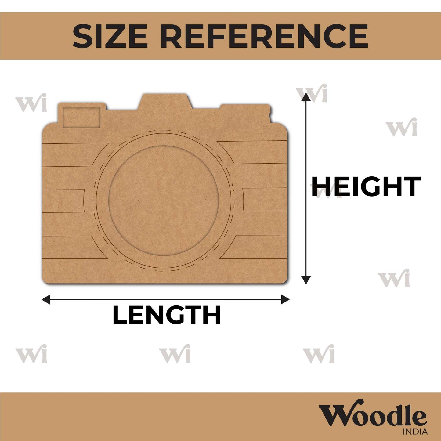 Camera Frame Pre Marked MDF Design 1