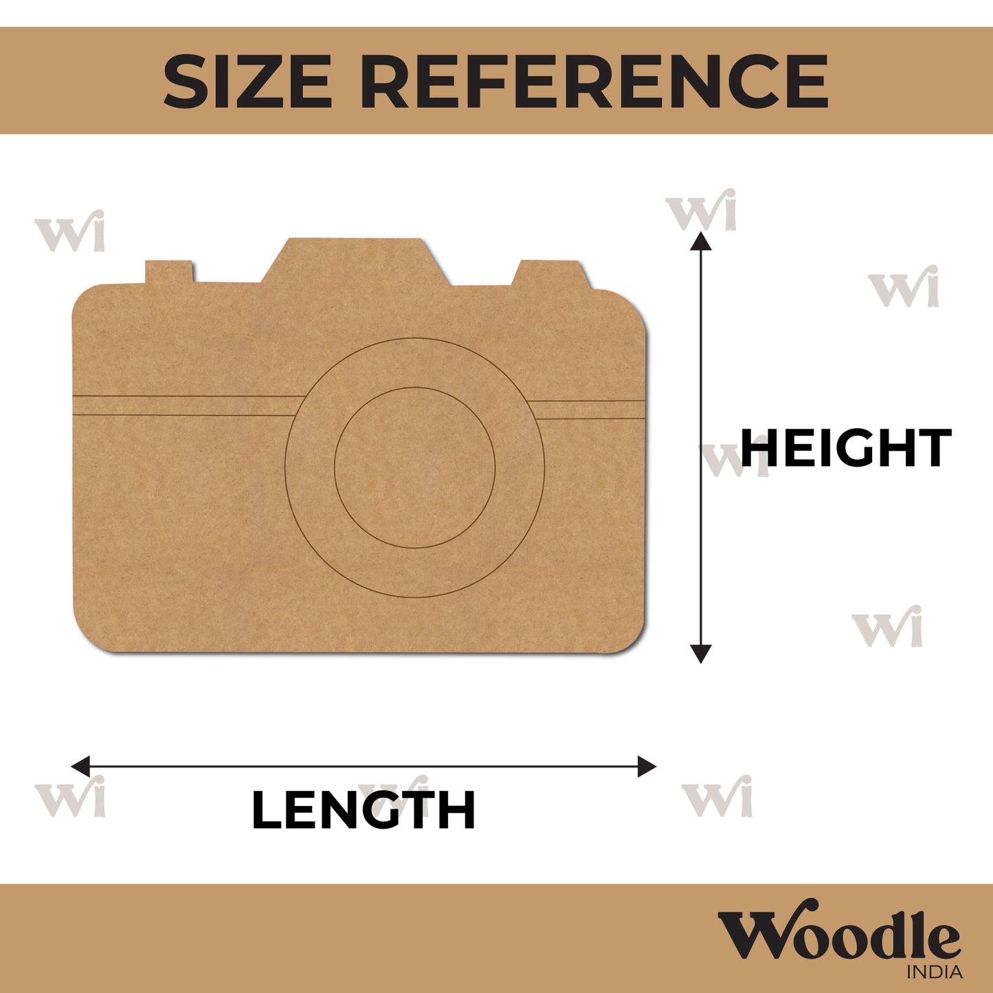 Camera Pre Marked MDF Design 1