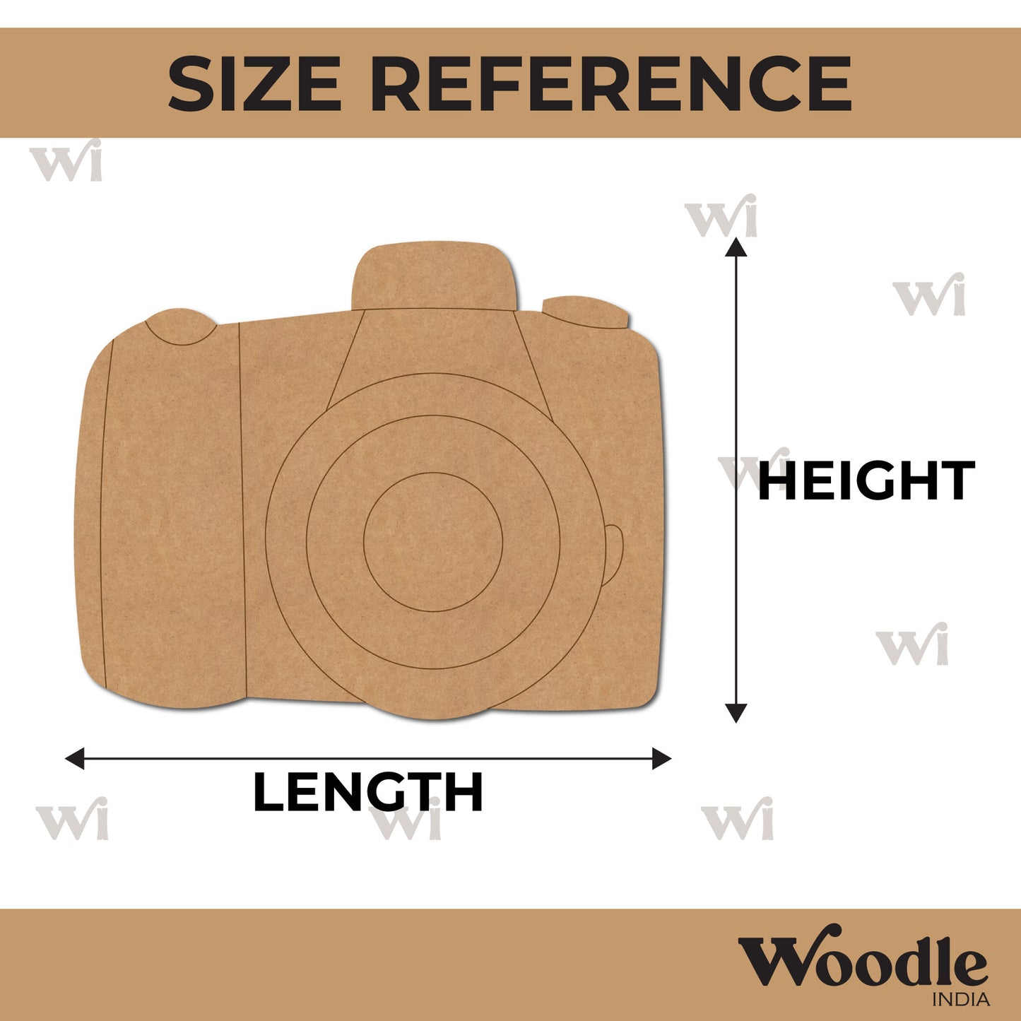 Camera Pre Marked MDF Design 3