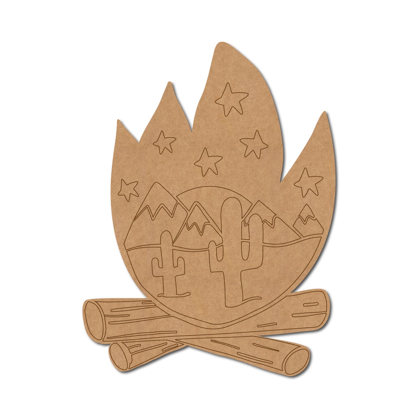 Campfire Pre Marked Base MDF Design 1