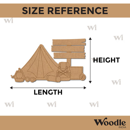 Camping Tent Pre Marked MDF Design 1