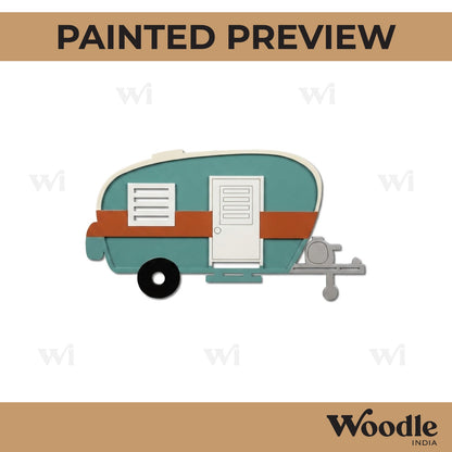 Camping Trailer Pre Marked MDF Design 1