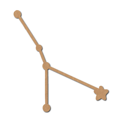 Cancer Constellation Zodiac Style Cutout MDF Design 1