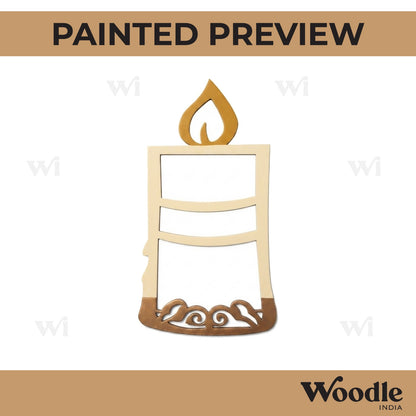 Candle Cutout MDF Design 1