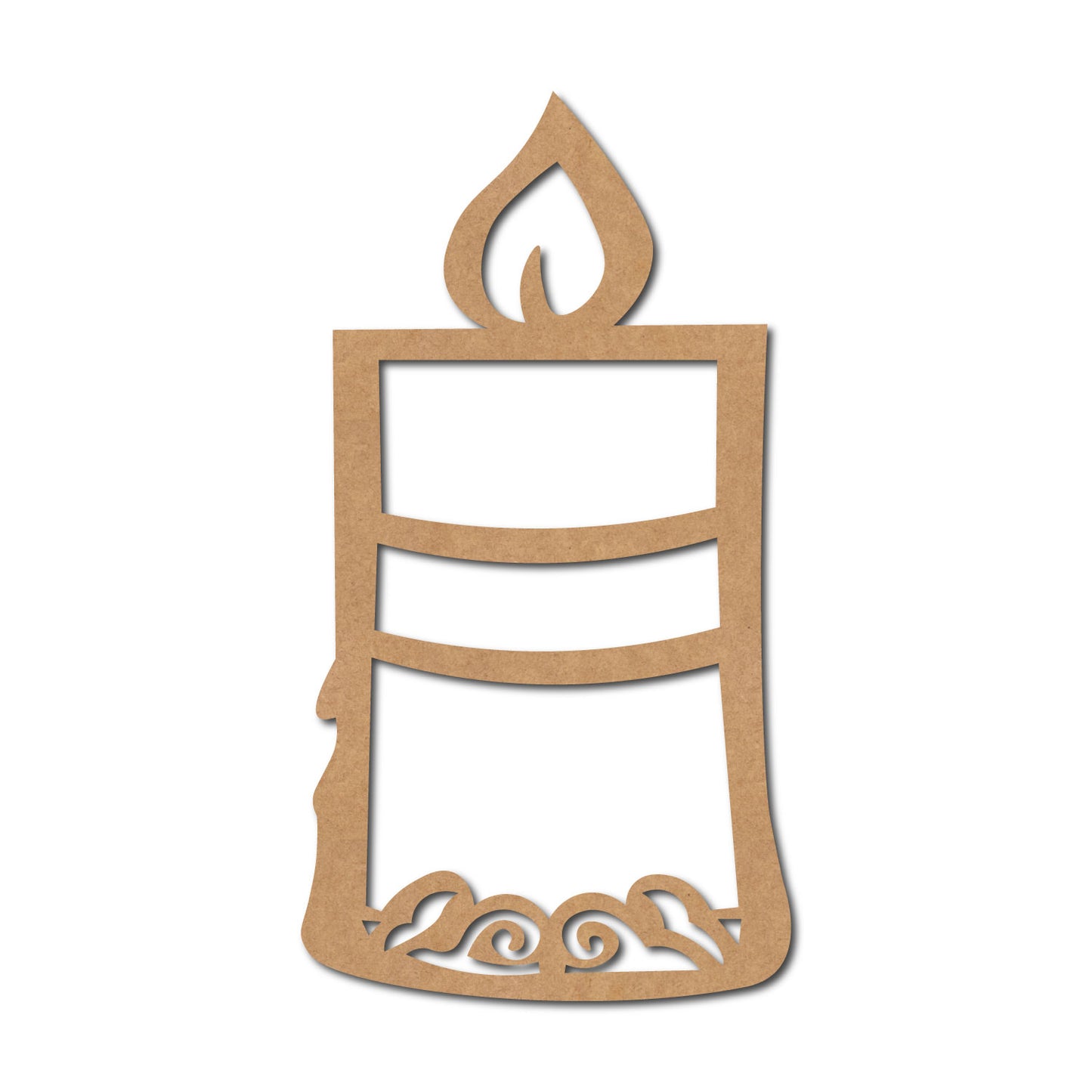 Candle Cutout MDF Design 1