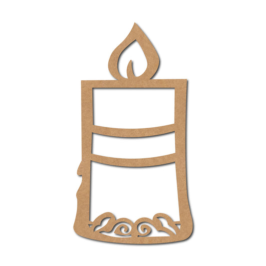 Candle Cutout MDF Design 1