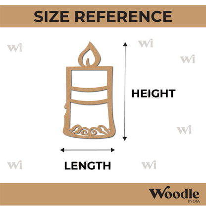 Candle Cutout MDF Design 1