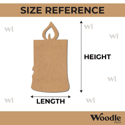 Candle Cutout MDF Design 2