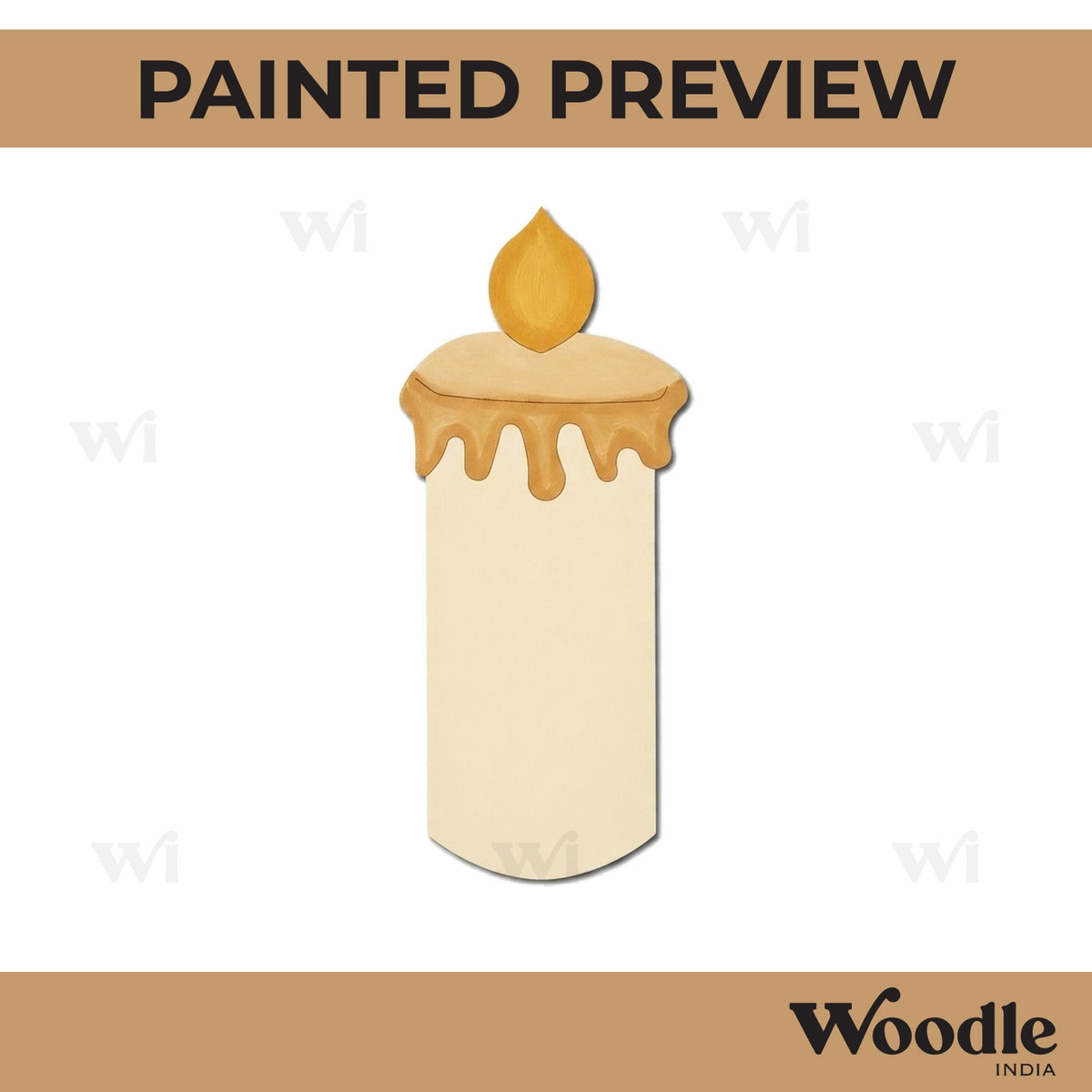 Candle Pre Marked MDF Design 1